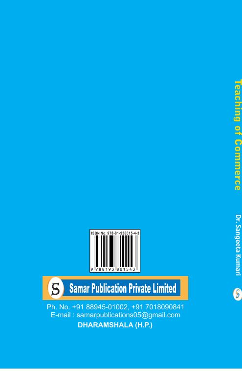 Teaching of Commerce (English) : Course Code IX-A (V)