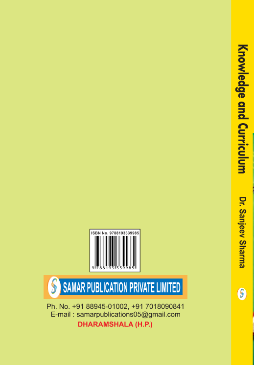 Knowledge and Curriculum (English) : Course Code (XII)